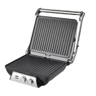 Electric Indoor Grill Sandwich Maker Non-stick Coated Plates 180 Degree Open 2000W Panini Press Grill