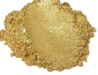 Interference Green Gold Pearlescent Titanium Inorganic Mica Pigment 200 Mesh Sparkling 3D Effect for Ceramic Pigments