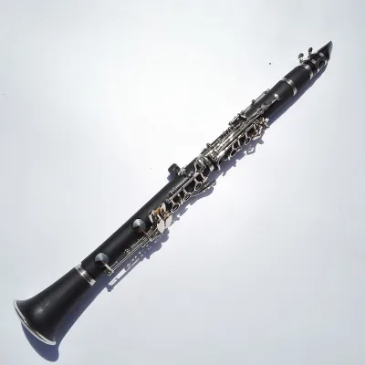 C Key Silver Plated Hard Rubber Body Clarinet