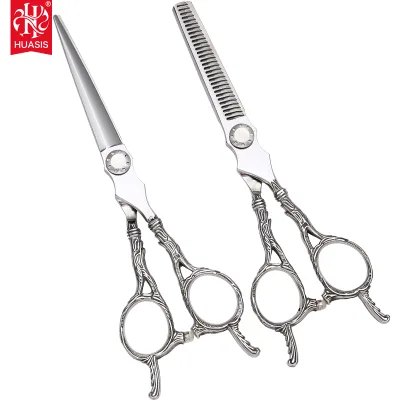 SG-621 6inch Mirror Polished 61HRC Handmade Ball Bearing Screw Right-Handed Symmetrical Handle Cutter Thinner Made China Hair