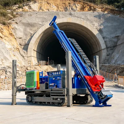 Global Popular Fully Hydraulic Turbocharged Diesel Engine Remote Control Operation Impact Rotary Dual-purpose Drilling Rig Track