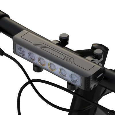 2000 Lumen USB Rechargeable Scooter Front Led Headlight Floodlight Fog Driving Light Aluminum case