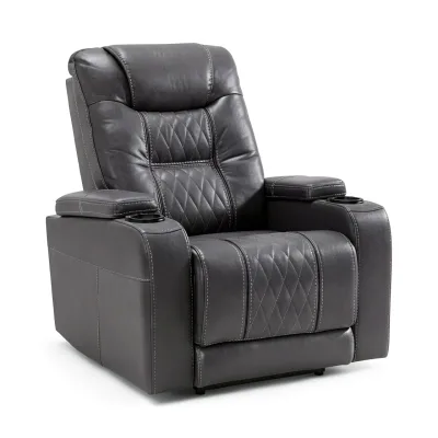 Recliner Modern Accent With Usb Charge Leather Home Theater With Memory Foam Swivel Chair Living Room Chairs