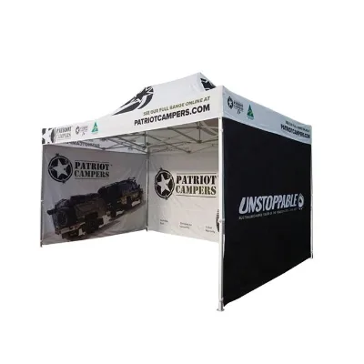 Easily Carry Uv-Resistant Aluminum 10x15 Outdoor Canopy White Advertising Vender Tent