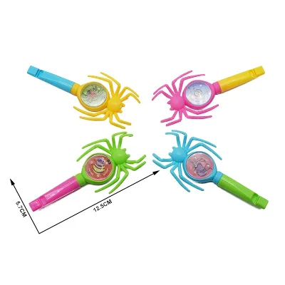 Hot Sale Plastic Spider Child Whistle Toys