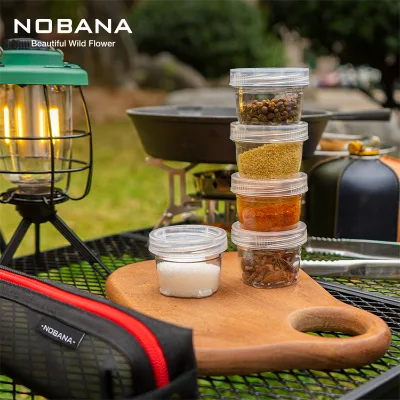 Camping Spice Seasoning Kits Travel Spice Holder Condiment Container Set