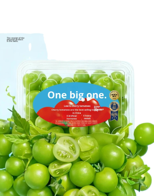 Green Cherry Tomato Premium Pack Fresh 458g Sweet and Juicy China Brand Ready to Eat