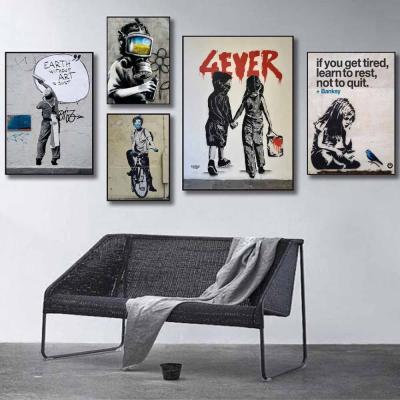 Street Culture Graffiti Art Printing Poster Framed Wall Art Living Room Home Decoration Mural Pop Art