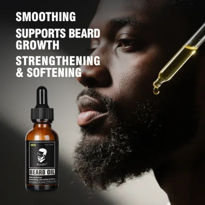 OEM ODM Private Label 30ml Fast Nourishing Anti-Frizz Perfume Fragrance Organic Gentle Moisturizing Beard Oil for Men