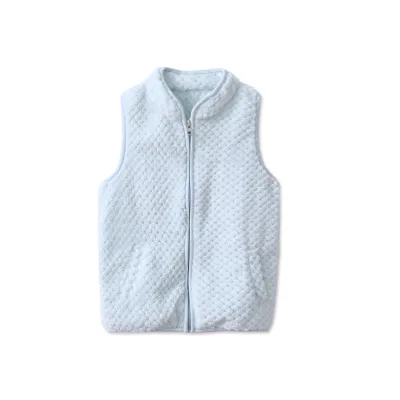 Unisex Autumn Winter Warm Sleeveless Pineapple Plaid Vest Girls Boys Flannel Waistcoat for Kids