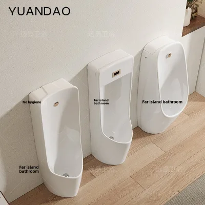 Automatic Sensor Men's Adult Wall-Mounted Ceramic Urinal Bowl for Bathroom