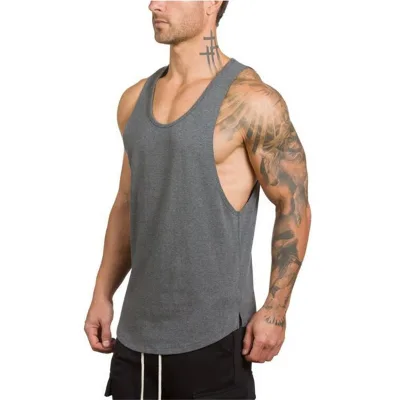 Custom OEM/ODM Gym Sports Wears Men's Shirts Sleeveless Undershirt Running Men's Tank Tops Outfit T-shirts