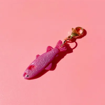 Wholesale Electroplated Copper DIY Handmade Jewelry Pendant Fruit Food Series Orange Strawberry Dumpling Donut Necklace Pendant