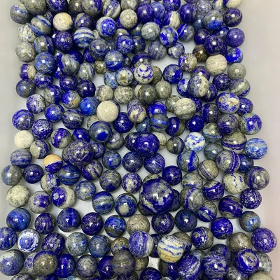 Bulk Wholesales Crystal Ball Sphere Gemstone Beads Lapis Aventurine Red Obsidian Beads
