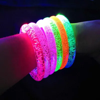 Wholesale Halloween LED Bracelets Light up Toys Christmas Birthday Party Favors Glow Sticks Bracelets Party Supplies Boys Girls