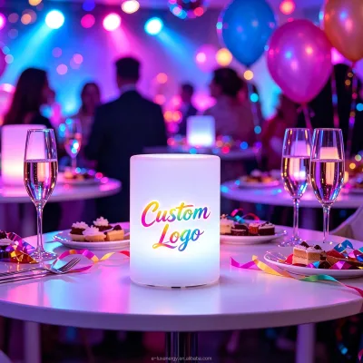 LED Light up Table Lamp Cordless Remote Rechargeable Table Lamp 16RGB Colors Desk Lamp Custom LOGO Solar Lamp Decor Table Lmap