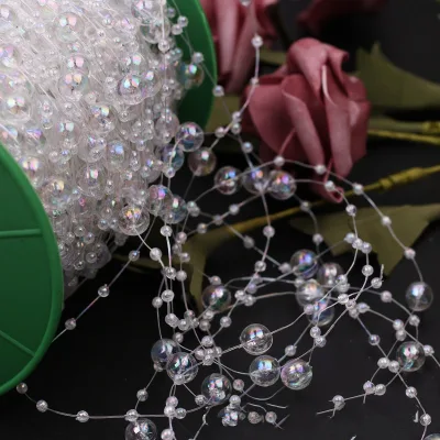 Wedding Party Decor Transparent Acrylic Hanging Pendants Pearl Pendant for Event Decoration