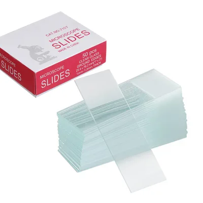 Laboratory Microscope Prepared Slides Disposable Double Frosted Ground Edges Microscope Slides 7107