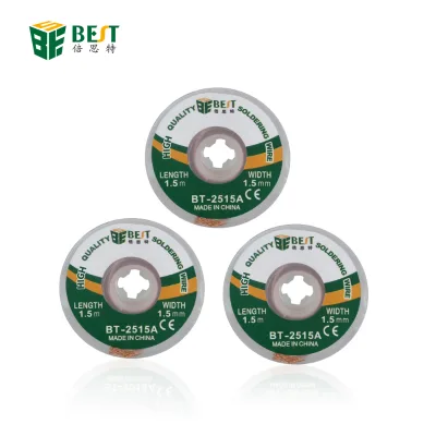 BST-2515A Desoldering Station Solder Wick Remover Braid Wire Sucker Cable Fluxed Flux Desolder 1.5mm 2.5mm 9g Cable 2015 Model