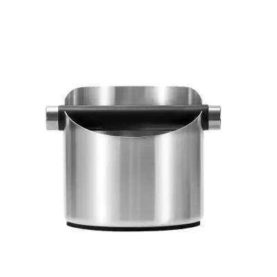 Portable Stainless Steel Eco-Friendly Stocked Espresso Dregs Receiver Kitchen Trash Can for Coffee Grounds Storage Pail Cafe Use