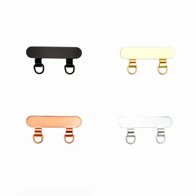 Customize logo Printing Stainless Steel Metal Phone Patch Tether Tab Gasket for Hanging Universal Crossbody Phone and ipad Chain