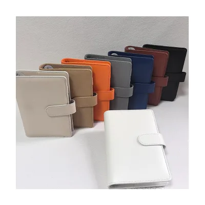 High Quality Waterproof Lightweight New Colors Customized PU Leather Journal Agenda Organizer Binder Planner