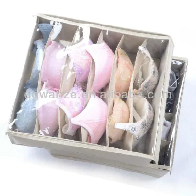 Collapsible Storage Boxes Bra Underwear Closet Organizer Drawer Divider 3 Set