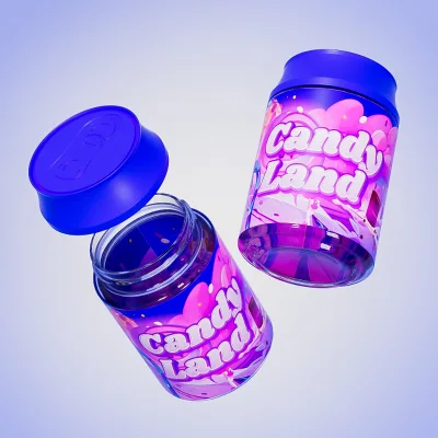 Custom Childproof Pill Jar Plastic 1oz 2oz 3oz 4oz Eco-friendly Recyclable Storage Containers with Childproof Cap