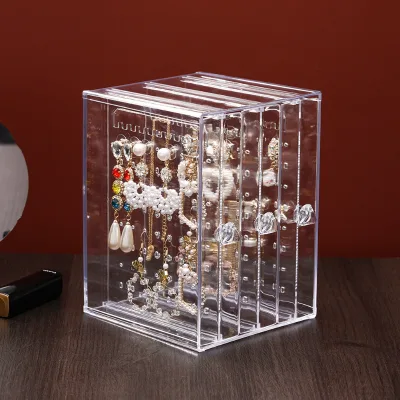 Acrylic Necklace Earrings Display Storage Box