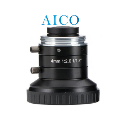 1:2.0 1/1.8" Focal Length 4 mm 5mp Wide Angle Cmount Industrial Machine Vision Lens 4mm c Mount 5 Mp
