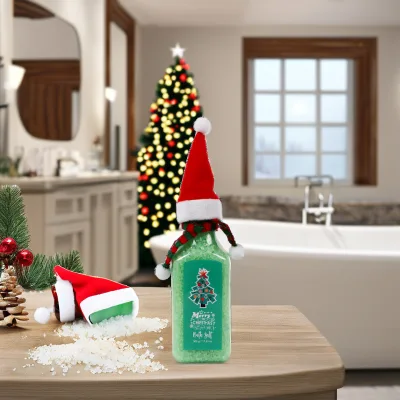 OEM Christmas Day Herbal Bath Soak Exfoliating Sea Salt & Epsom Salt  for Body Relaxing