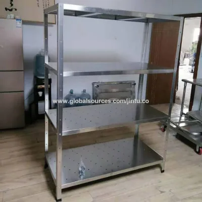 Customized Kitchen 5 Tire Storage Rack Shelf Stainless Steel Adjustable Storage Rack