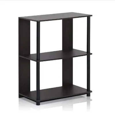 Factory Stock Industrial Bookshelf Simple Design 3-Tier Bookcase