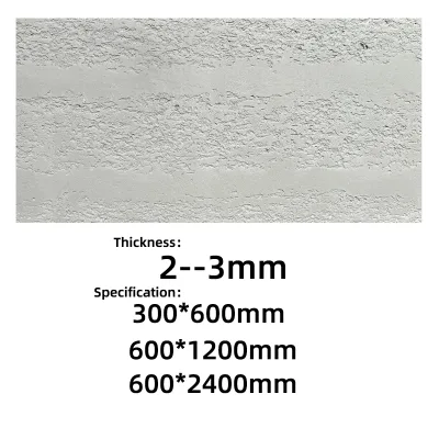 Eco Friendly Flexible Stone Tile Rammed Earth Stone 2-3mm Waterproof Fireproof Exterior Interior Wall Decorative