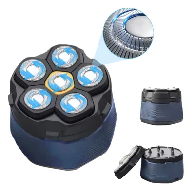 Multi-function Grooming Kit Led Display Razor LED Display 6D Head Bald Shaver Electric Shaver Man