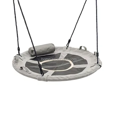 ZOSHINE Grey Textilene Swing with Reinforced Multi-Strand Construction for Garden Use