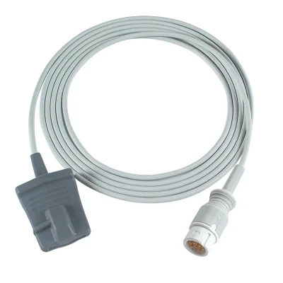 Compatible SpO2 Probe for Medetec England SPO2 Sensor Adult Rubber Type 3.0M