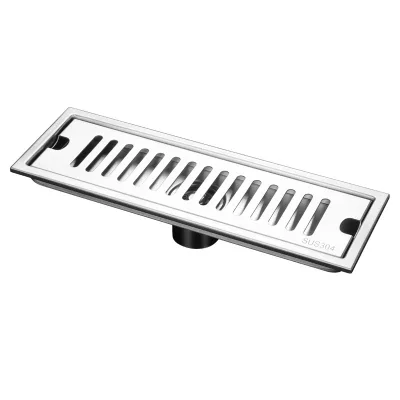 12 Inch Sus304 Stainless Steel Rectangular Linear Shower Floor Drain Anti-odor