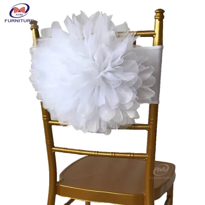 Hot Sale Popular Decoration Wedding Flower Chair Sash