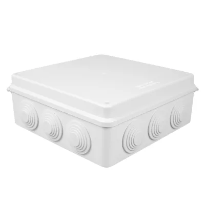 Outdoor 100x100x70 IP65 ABS Waterproof Control Box with PVC Stoppers