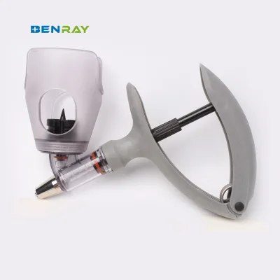 Continuous Syringe for Animals Automatically Adjustable 5ml Vaccine Syringe for Pigs, Chickens, Cattle and Sheep