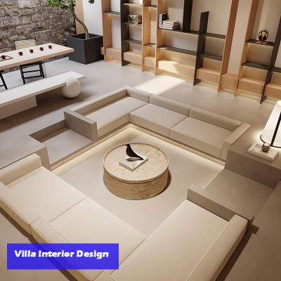 Australia Villa Project Luxury Interior Design Service Living Room Turnkey Interior Design Solution
