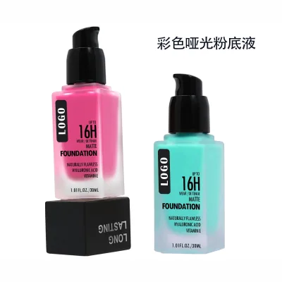 Private Label No Logo Matte Oil Control Colorful Foundation Long Lasting Concealer for Oily Skin