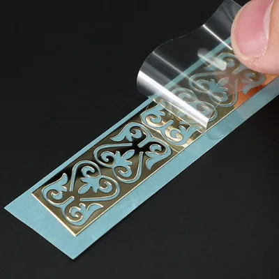 Custom 3D Metal Transfer Sticker Gold Foil Cold Transfer Logo Label Metal Decal For Paper Box Bag Card Brand Decoration