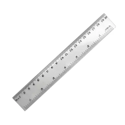 Hot Selling Custom logo Size 20cm 7.5inch Straight Digital Scale Plastic Ruler Measure Safety Transparent School Ruler for Kids