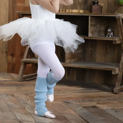 43cm Child Adult Latin Dance Leg Warmers Knitting Sports Protective Acrylic Ballet Yoag Leg Warmers