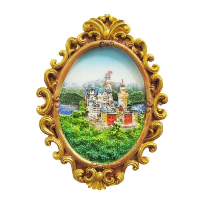 Scenery Picture Promotion Customized Design Iron Fridge Magnet Refrigerator Magnet