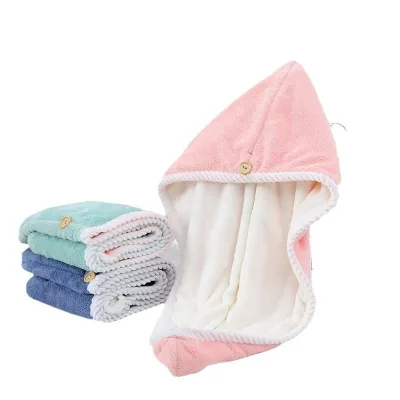 Coral Fleece Hair-drying Towel Cap Microfiber Wrap Hair Drying Towel Magic Fast Dry Towel Hair-drying Cap
