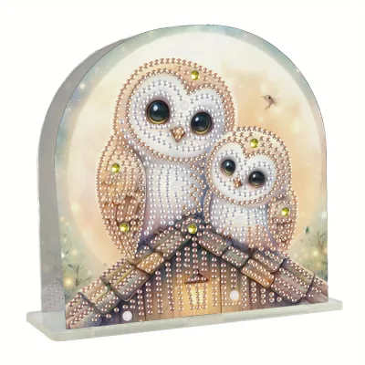 Diamond Painting Owl Family Napkin Holder DIY Crystal Craft