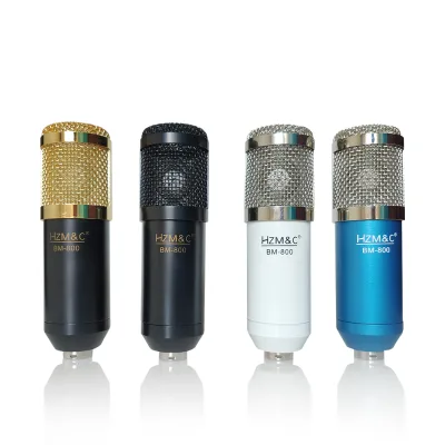 BM800 Professional Audio Condenser Mic Studio Singing Microphone for Karaoke Podcast Recording Live Streaming